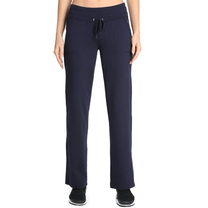 Women's Danskin Drawstring Lounge Pants, Size: Medium, Blue (navy)
