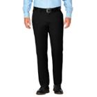 Men's J.m. Haggar Luxury Comfort Slim-fit 4-way Stretch Flat-front Casual Pants, Size: 34x30, Black