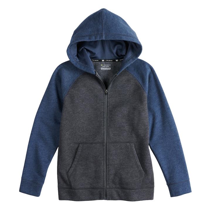 Boys 8-20 Tek Gear&reg; Ultra-soft Full-zip Hoodie, Size: M(10-12), Dark Grey