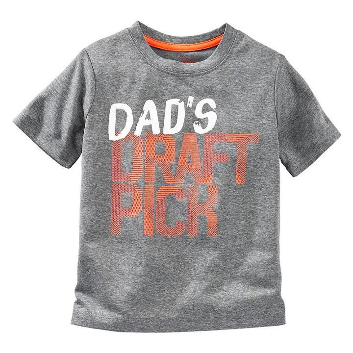 Boys 4-8 Oshkosh B'gosh&reg; Short Sleeve Screen-printed Graphic Active Tee, Boy's, Size: 5, Light Grey