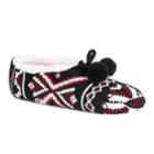 Women's Muk Luks Knit Ballet Slippers, Size: S-m, Black
