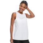 Women's Nike Dry Training Swoosh Graphic Tank, Size: Medium, White