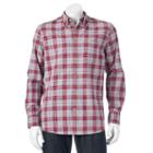 Men's Sonoma Goods For Life&trade; Jaspe Modern-fit Button-down Shirt, Size: Medium, Med Grey