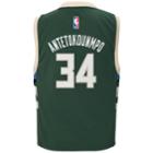 Boys 8-20 Milwaukee Bucks Giannis Antetokounmpo Replica Road Jersey, Size: L 14-16, Green