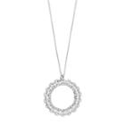 Lc Lauren Conrad Long Linked Round Pendant Necklace, Women's, Silver
