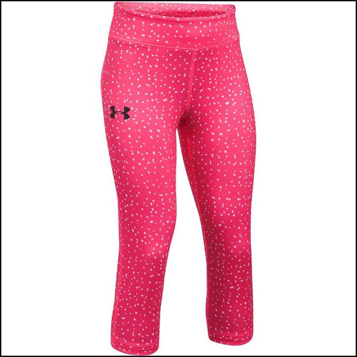 Girls 7-16 Under Armour Heatgear Printed Capri Leggings, Size: Small, Ovrfl Oth
