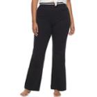 Juniors' Plus Size So&reg; Pajamas: Bootcut Yoga Pants, Teens, Size: 3xl, Black