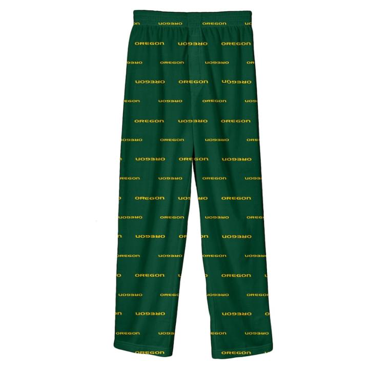 Boys 8-20 Oregon Ducks Team Logo Lounge Pants, Size: M 10-12, Dark Green
