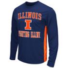 Men's Campus Heritage Illinois Fighting Illini Ghost Long-sleeve Tee, Size: Medium, Med Orange