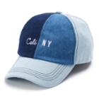 Women's So&reg; Mixed Denim Cali Ny Baseball Cap, Dark Blue