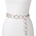 Women's Apt. 9&reg; Two Tone Chain Link Belt, Size: S-m, Silver