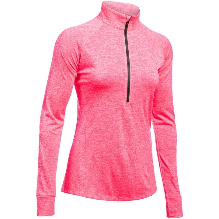 Women's Under Armour Tech 1/2 Zip Top, Size: Large, Light Pink