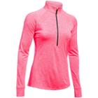 Women's Under Armour Tech 1/2 Zip Top, Size: Large, Light Pink