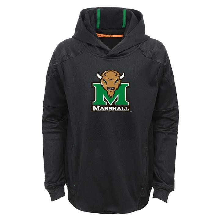 Boys 8-20 Marshall Thundering Herd Mach Hoodie, Size: M 10-12, Black