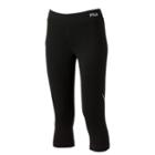 Women's Fila Sport&reg; Pocket Reflector Skimmer Capris, Size: Large, Black