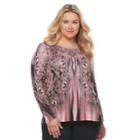Plus Size World Unity Curved Hem Sweater, Women's, Size: 1xl, Pink Other