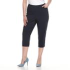 Plus Size Apt. 9&reg; Brynn Pull-on Capris, Women's, Size: 22 W, Blue (navy)