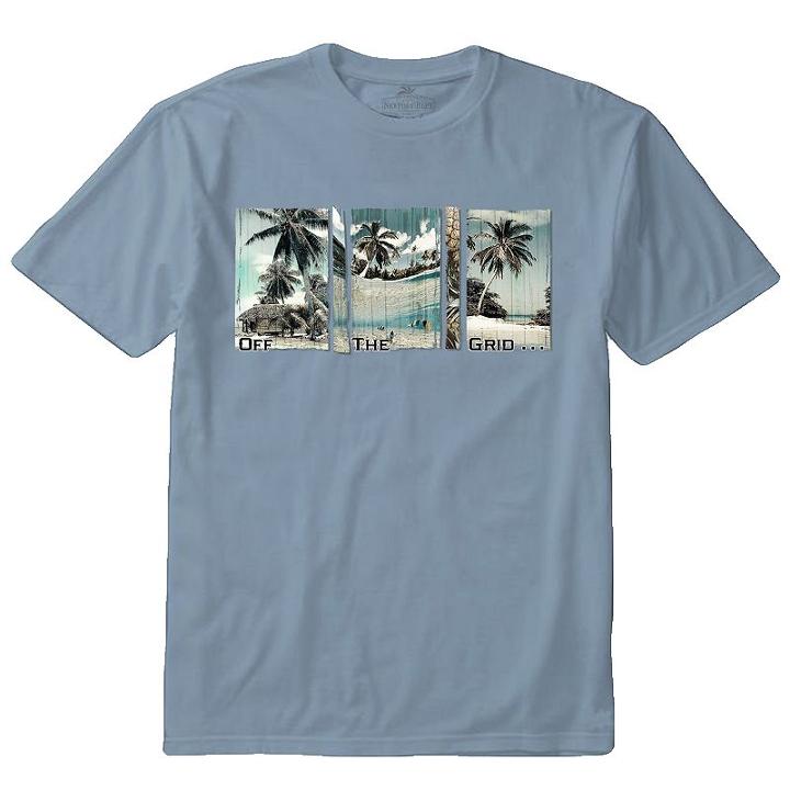 Men's Newport Blue Off The Grid Tee, Size: Xxl, Dark Blue