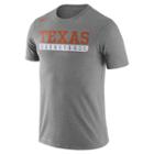 Men's Nike Texas Longhorns Basketball Practice Dri-fit Tee, Size: Xxl, Dark Grey
