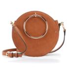 Lc Lauren Conrad Aster O-ring Circle Crossbody Bag, Women's, Med Brown