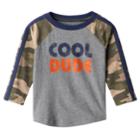 Baby Boy Jumping Beans&reg; Cool Dude Camouflage Tee, Size: 3 Months, Med Grey