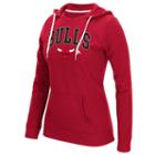 Women's Adidas Chicago Bulls Outline Big Arch Hoodie, Size: Xl, Red