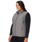 Plus Size Heat Keep Packable Puffer Vest, Women's, Size: 1xl, Light Grey
