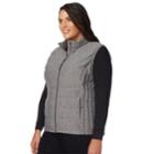 Plus Size Heat Keep Packable Puffer Vest, Women's, Size: 1xl, Light Grey
