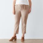 Plus Size Sonoma Goods For Life&trade; Utility Twill Ankle Pants, Women's, Size: 18 W, Med Beige
