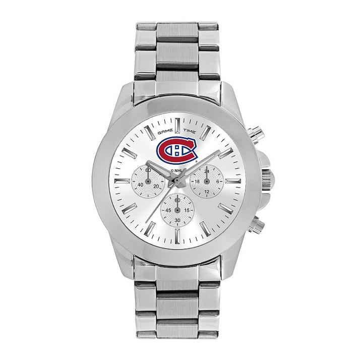 Game Time, Women's Montreal Canadiens Knockout Watch, Silver