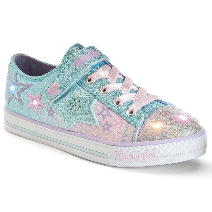 Skechers Twinkle Toes Wishes Enchanter Girls' Light-up Sneakers, Size: 3, Yellow Oth