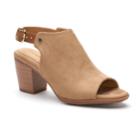 Croft & Barrow&reg; Sabrina Women's High Heel Mules, Size: 5.5 Med, Lt Beige