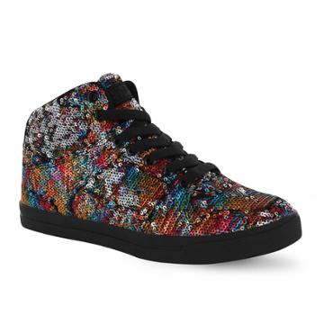 Gotta Flurt Hip Hop Ii Girls' Sequin Mid-top Sneakers, Size: 1, Multicolor