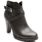 Kisses By 2 Lips Too Too Lingo Women's High Heel Ankle Boots, Size: Medium (7.5), Black