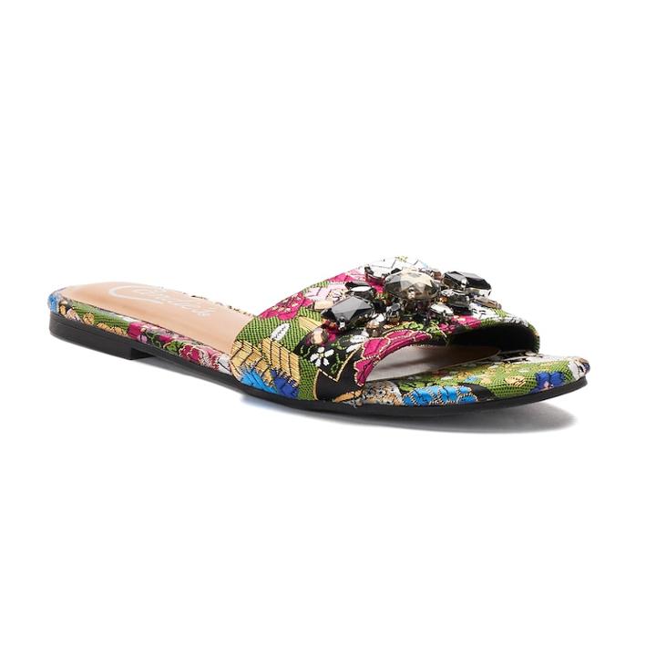 Candie's&reg; Rutabaga Women's Tapestry Slide Sandals, Size: Medium (8.5), Multicolor