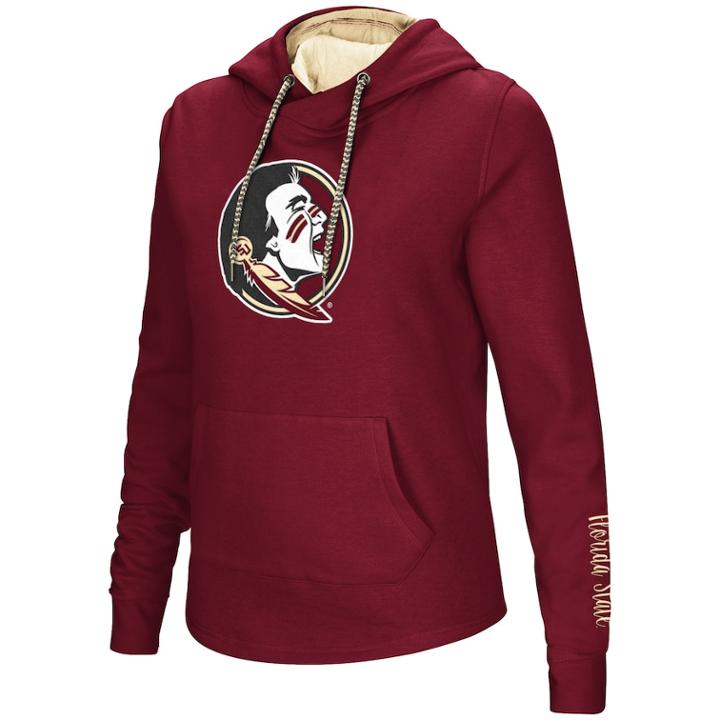 Women's Florida State Seminoles Crossover Hoodie, Size: Small, Dark Red