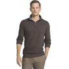 Big & Tall Van Heusen Classic-fit Quarter-zip Pullover, Men's, Size: 3xb, Dark Brown