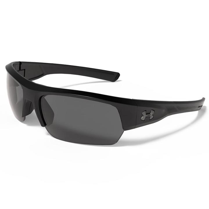 Men's Under Armour Big Shot Semirimless Wrap Sunglasses, Grey