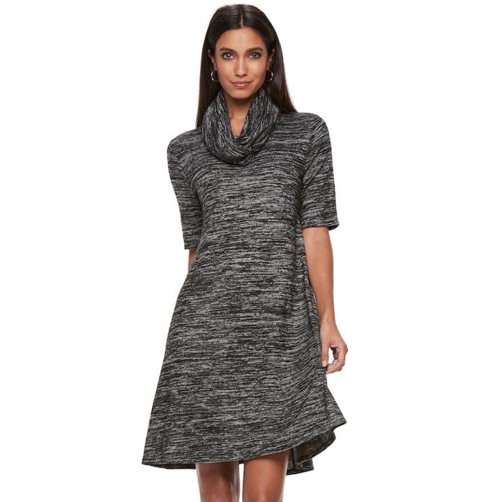 Women's Apt. 9® Infinity Scarf & Marled Dress, Size: Xl, Oxford