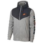 Men's Nike Full-zip Fleece Hoodie, Size: Small, Grey