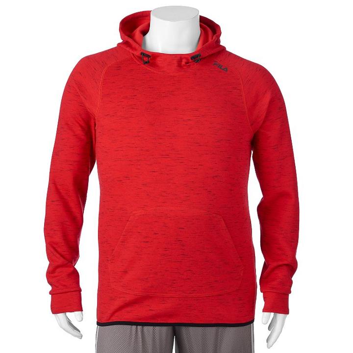 Big & Tall Fila Sport&reg; Fleece Hoodie, Men's, Size: 3xb, Dark Red