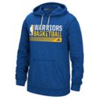Men's Adidas Golden State Warriors Icon Status Climawarm Hoodie, Size: Xxl, Blue