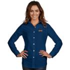 Women's Antigua Cleveland Cavaliers Dynasty Button-down Shirt, Size: Small, Blue (navy)