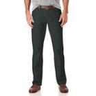 Men's Chaps Classic-fit 5-pocket Twill Flat-front Pants, Size: 40x34, Green