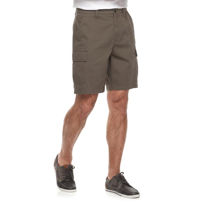 Croft & Barrow&reg; Classic-fit Flex Waist Cargo Shorts, Men's, Size: 34, Dark Brown