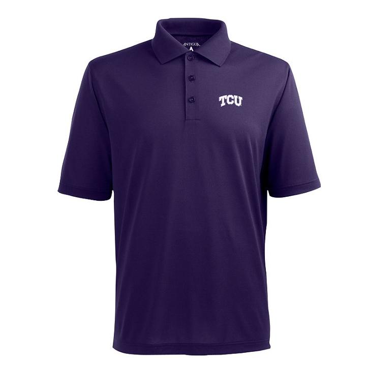 Men's Tcu Horned Frogs Pique Xtra Lite Polo, Size: Small, Purple