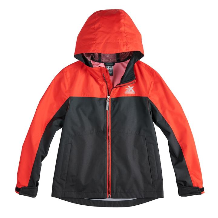 Boys 8-20 Zeroxposur Dyne Windbreaker Jacket, Size: Small, Black Red