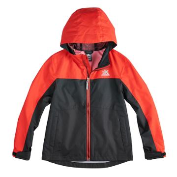 Boys 8-20 Zeroxposur Dyne Windbreaker Jacket, Size: Small, Black Red