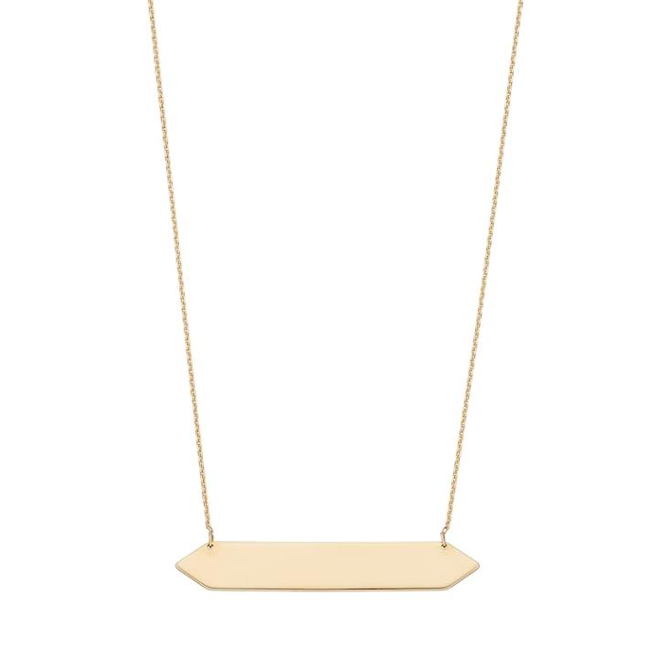 14k Gold Geometric Bar Link Necklace, Women's, Size: 16, Yellow