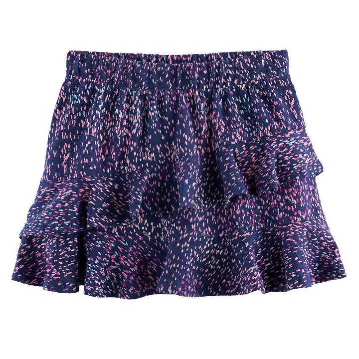 Girls 4-12 Sonoma Goods For Life&trade; Ruffle Skort, Size: 10, Turquoise/blue (turq/aqua)